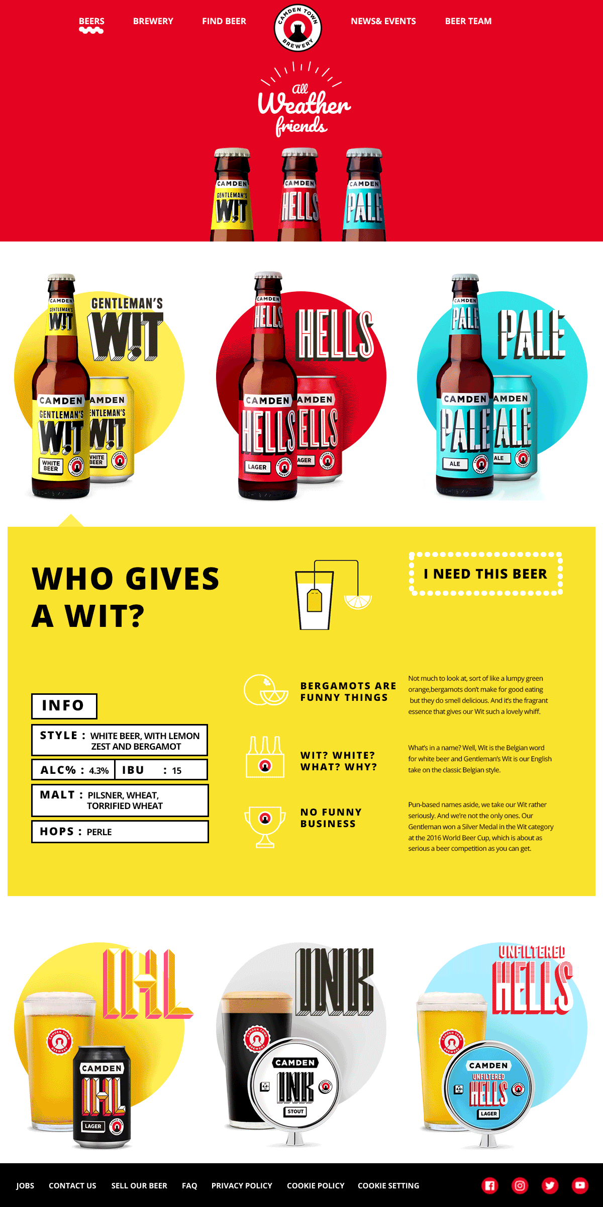beer beer website brewery design redesign ux Web UI Website Website Design