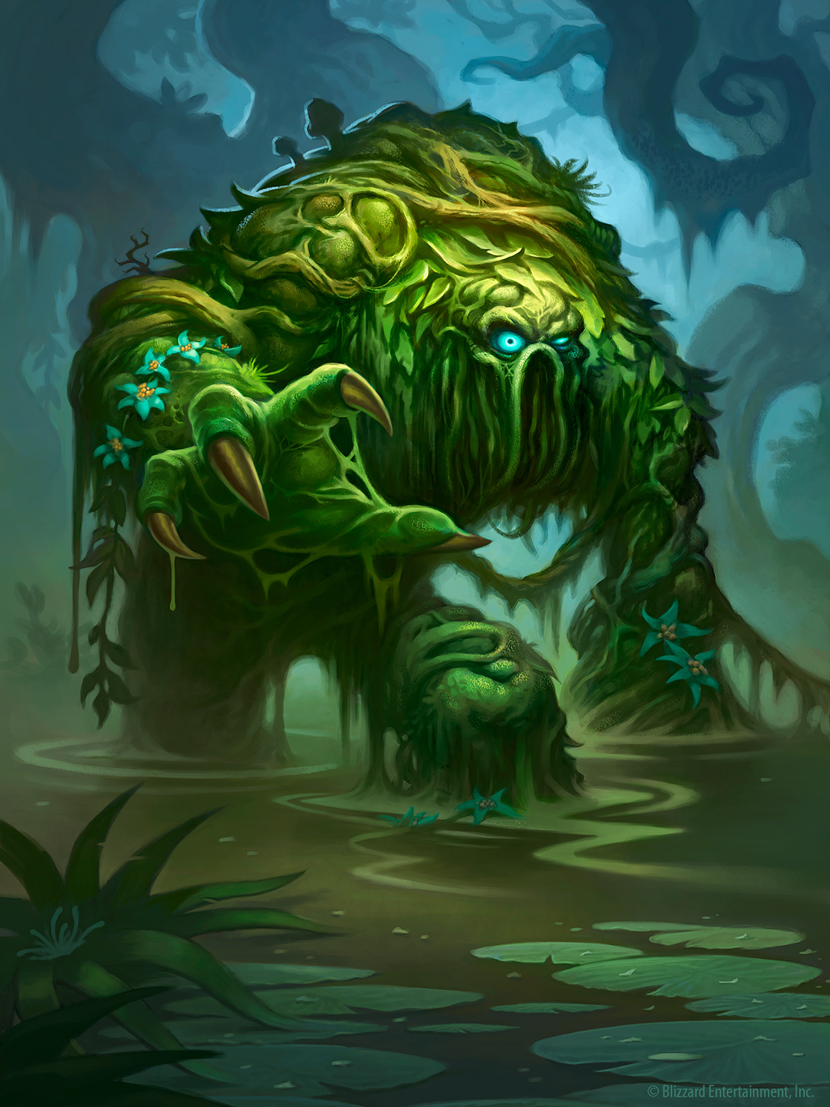 Game Art ILLUSTRATION  monsters Scary fantasy creatures painting   concept art Hearthstone Card Art
