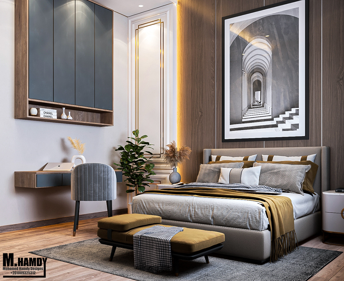 bedroom design Interior interior design  neoclassic