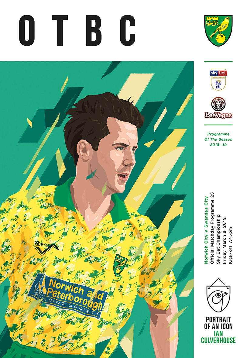 ILLUSTRATION  Matchday Programme norwich patterns of play digital illustration football design Football Illustration Norwich City