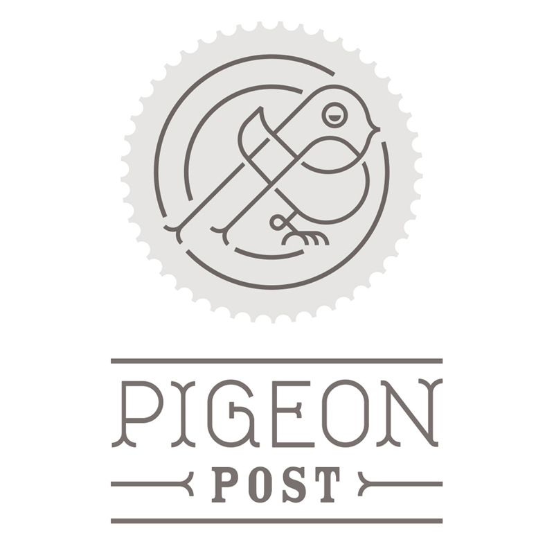 Adobe Portfolio logo  Stationary Corporate Identity pigeon stamp pr post postage stamp bird