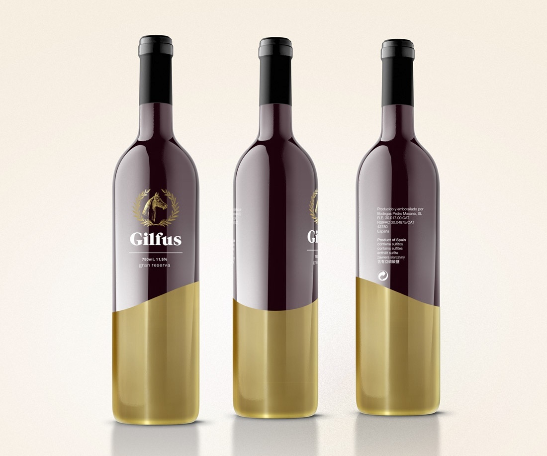 wine gold reserve premium Quality bottle Pack luxury