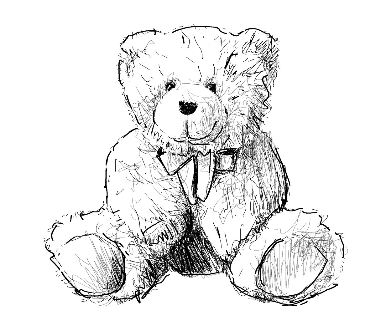 Small bear drawing.