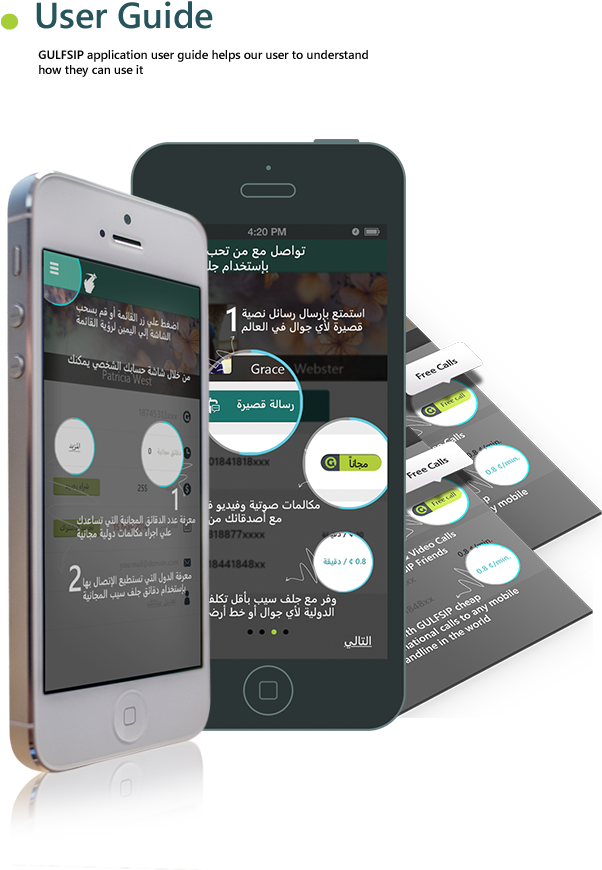 Mobile Application gulfsip free calls dialpad Free SMS send sms Call Rates profile contact us mobile interface iPhone Application Android Application UX Mobile Application Egypt Mobile Application