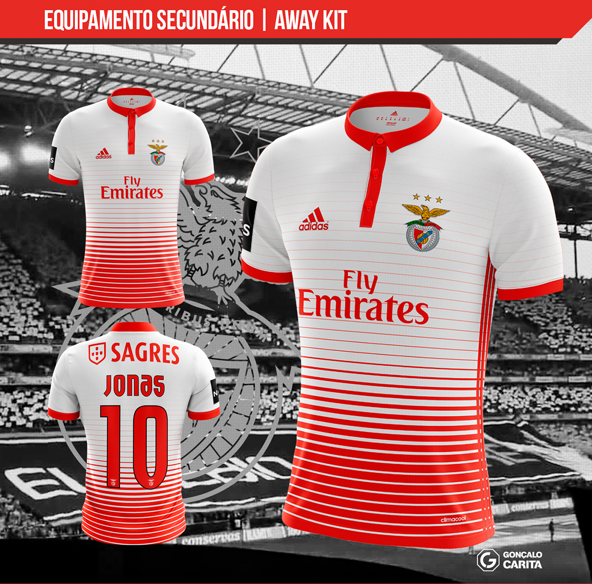 Benfica Kit : Benfica 16/17 Adidas Home Kit | 16/17 Kits | Football