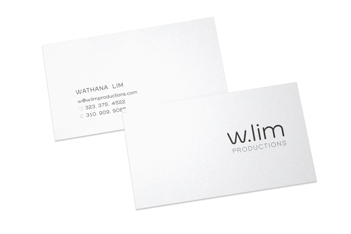 Identity Design Business Cards simple clean elegant sparse