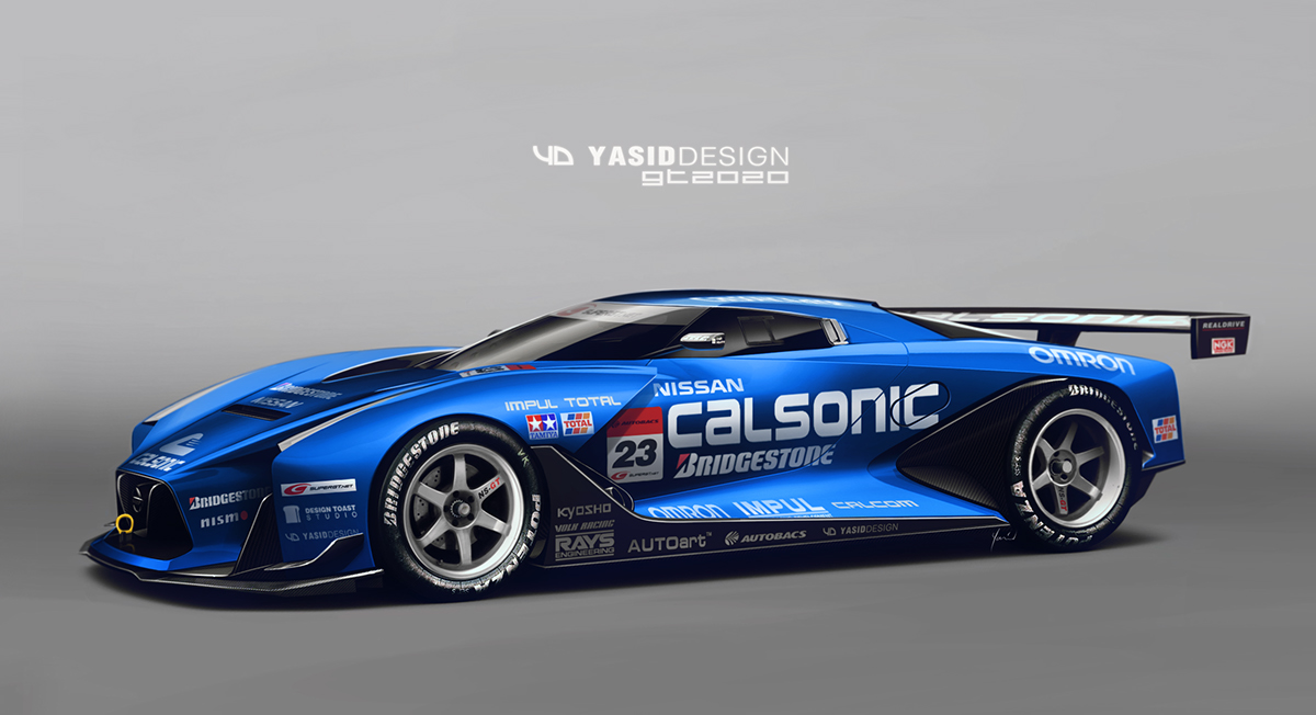 design car cardesign automotive   automotivedesign Render rendering speculative photoshop PS Nissan granturismo gt race Livery
