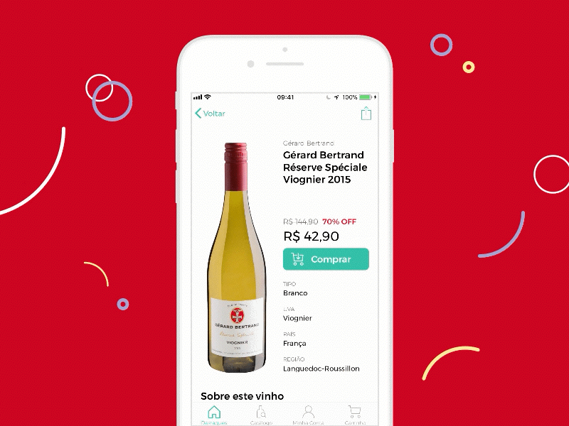 mobile Mobile app application evino wine purchase buy apple apple pay