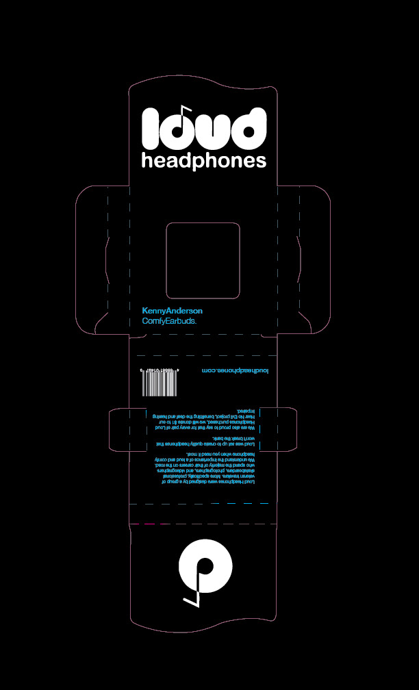 loud headphones  package design  package redesign headphones