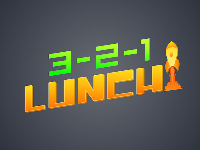 3-2-1 Lunch! snacks lunch kids product Space  aliens astronauts rocket ship
