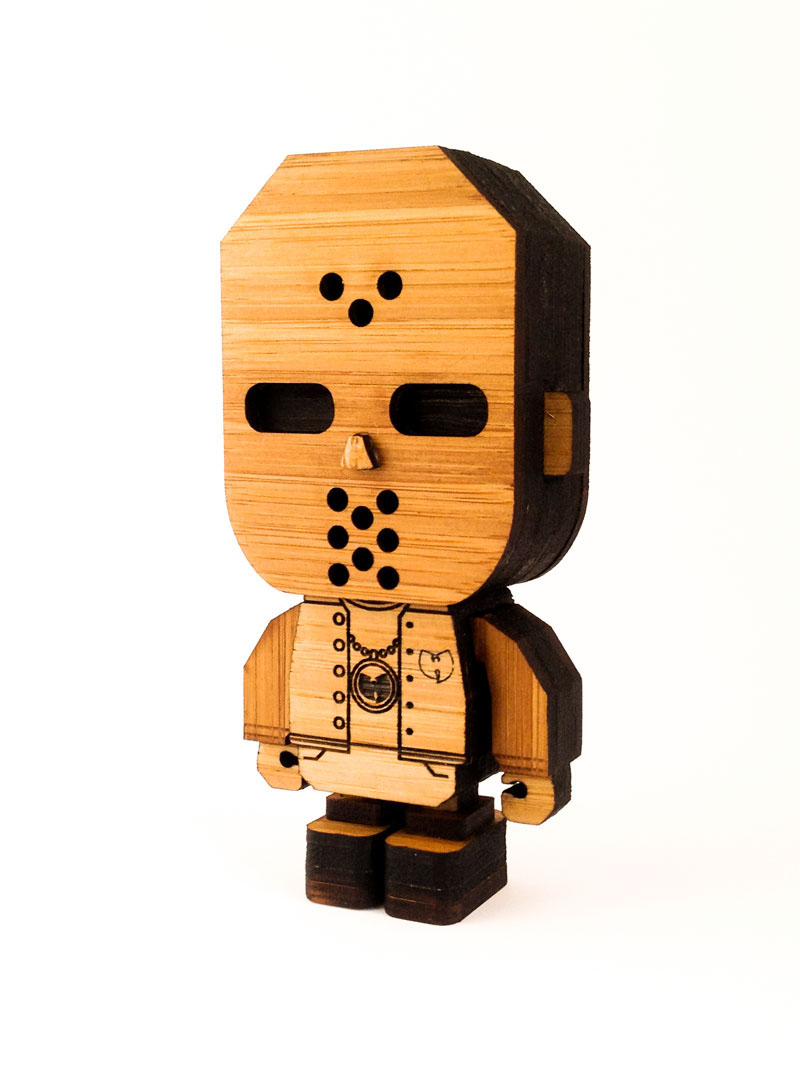 toy  bamboo  character  Wood handmade wu tang clan Urban  Hip hop Original