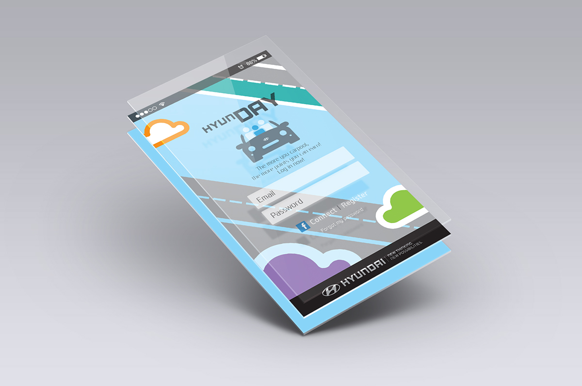 automobile Mobile app app design Hyundai Hyunday 