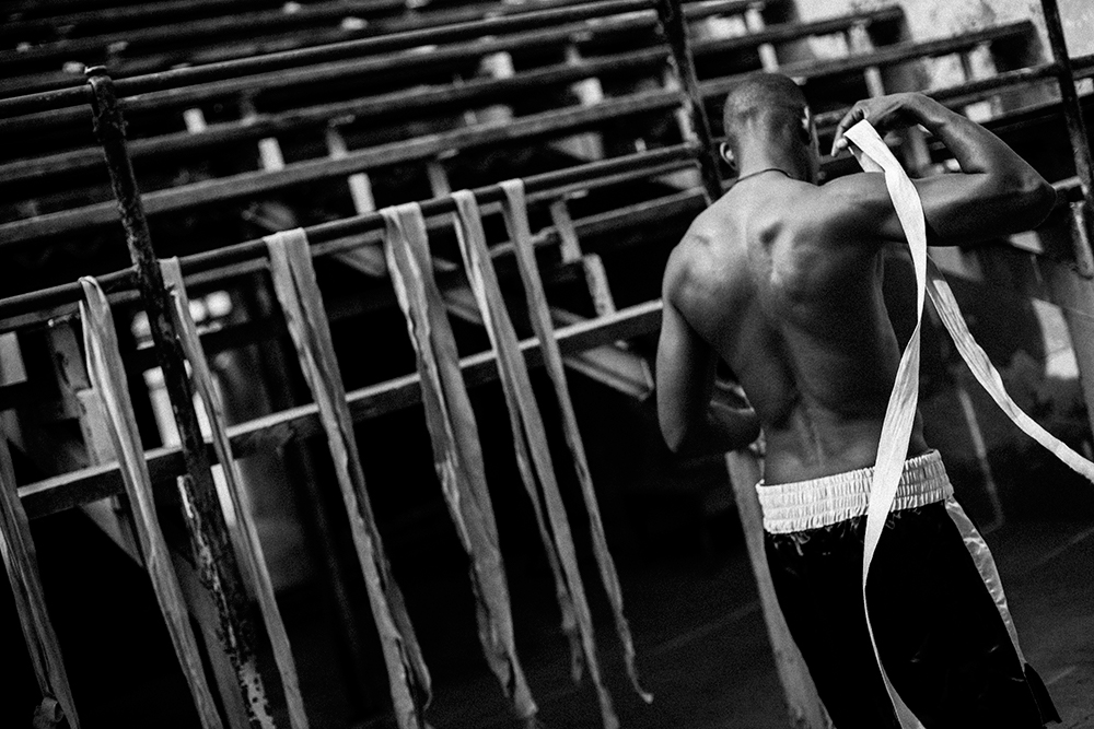 fists steel la havana cuba rafael trejo Boxing gym black and white reportage story