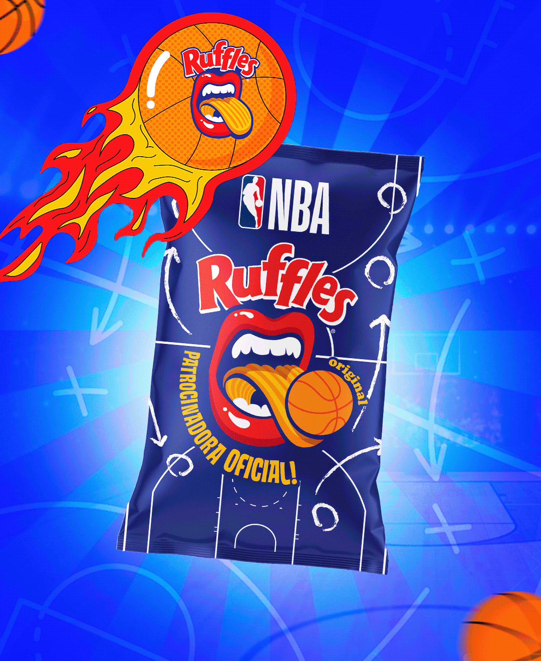 manipulation Social media post adobe illustrator Graphic Designer NBA basketball ruffles
