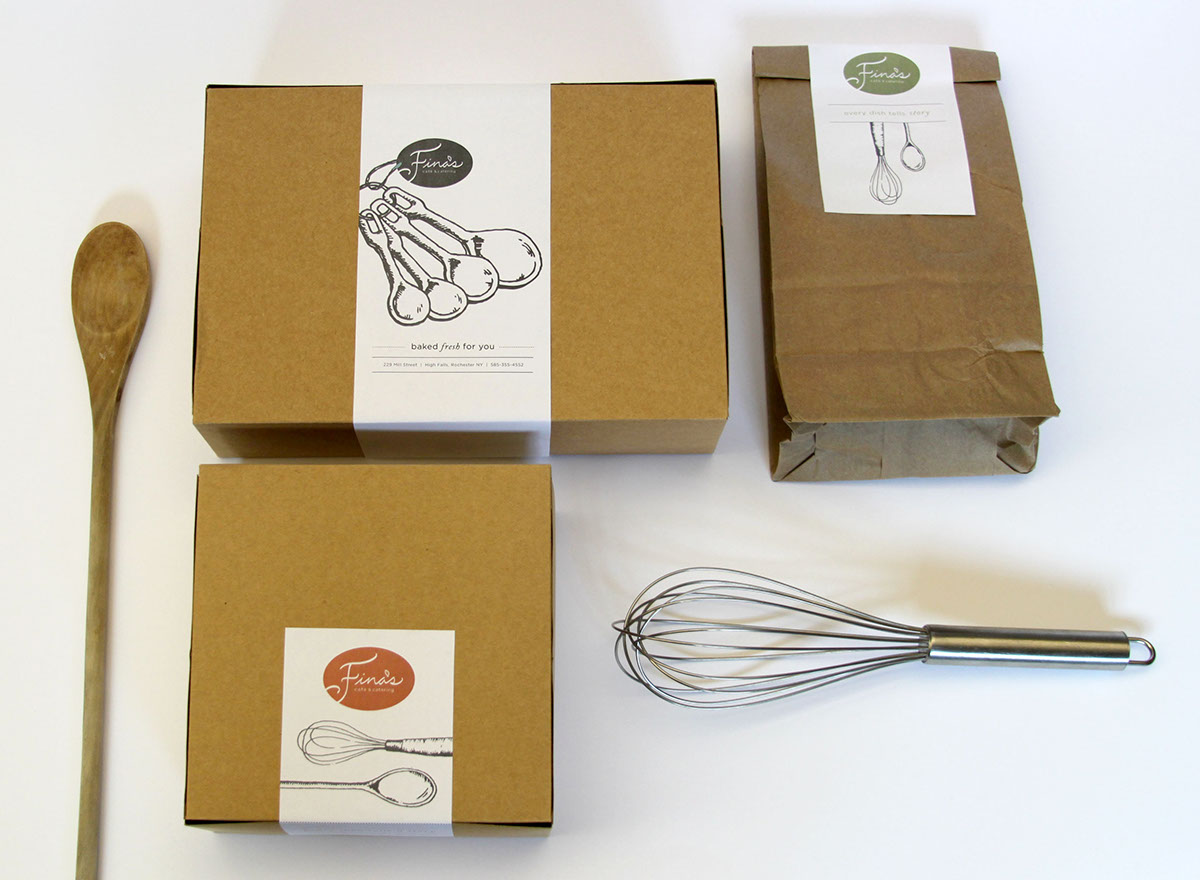 package design cafe organic brand healthy local rochester logo kitchen drawings sketchy earthy utensils catering