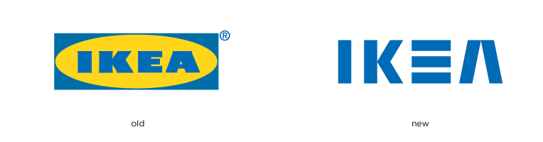 ikea rebranding logo brand identy Logotype Minimalism