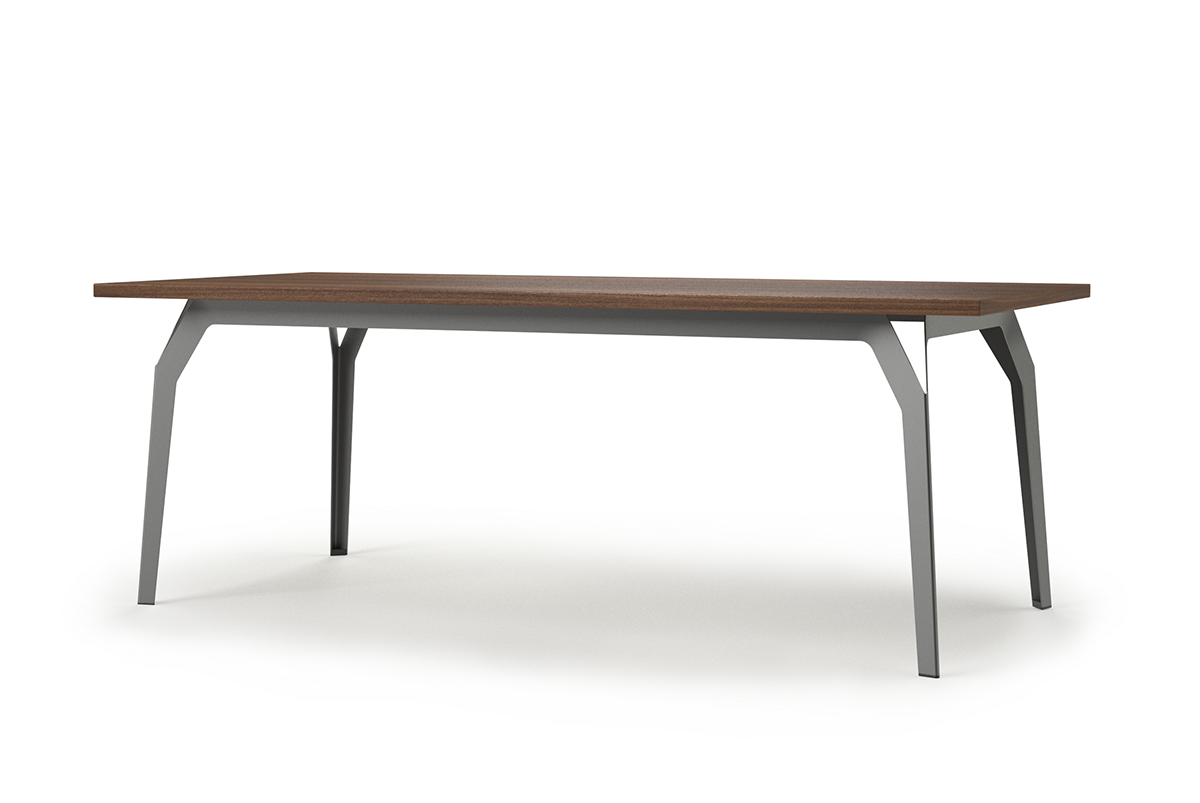 table desk  office  Wood metal wood veneer
