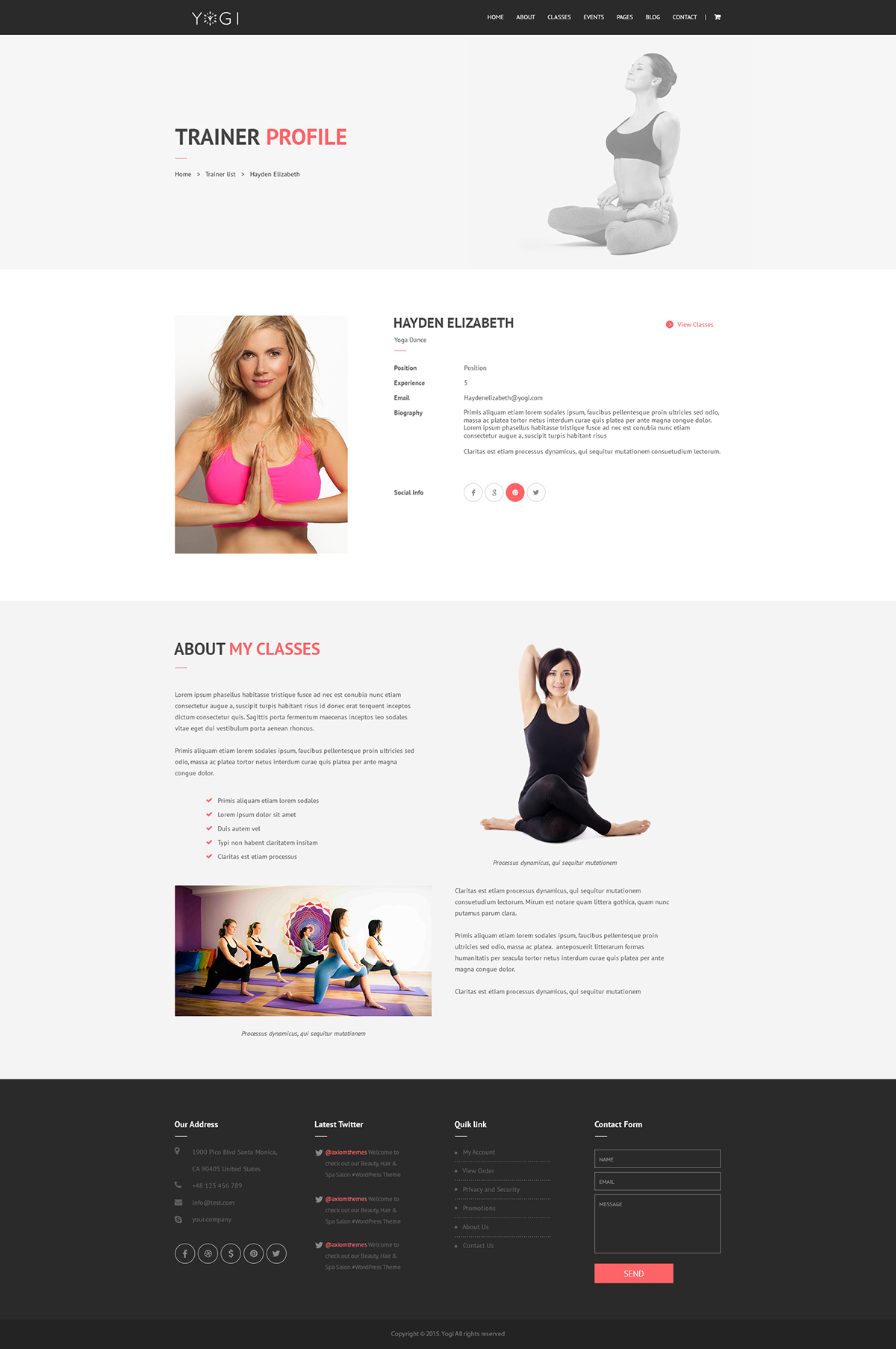 health care beauty spa Wellness Yoga yoga wordpress theme yoga studio
