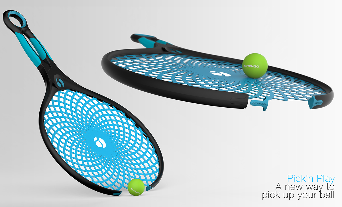 artengo decathlon Racket raquette ball innovation concept tennis florent corlay