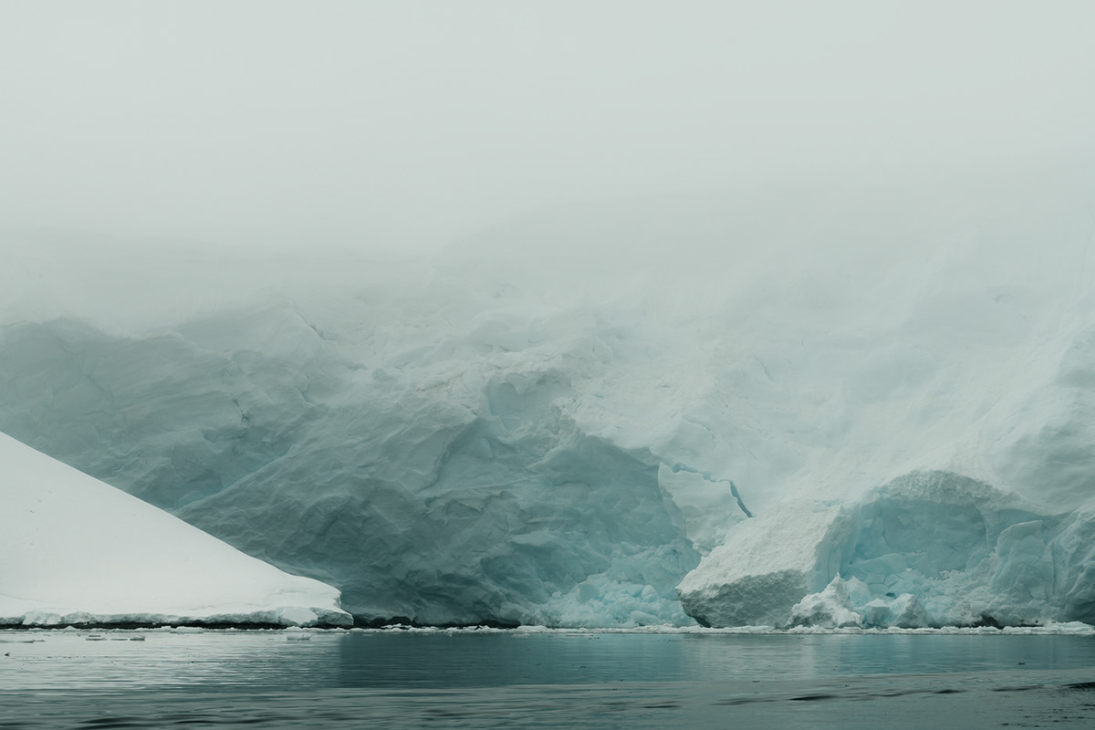 adventure antarctica expedition fog frozen iceberg Landscape Ocean sailing ship