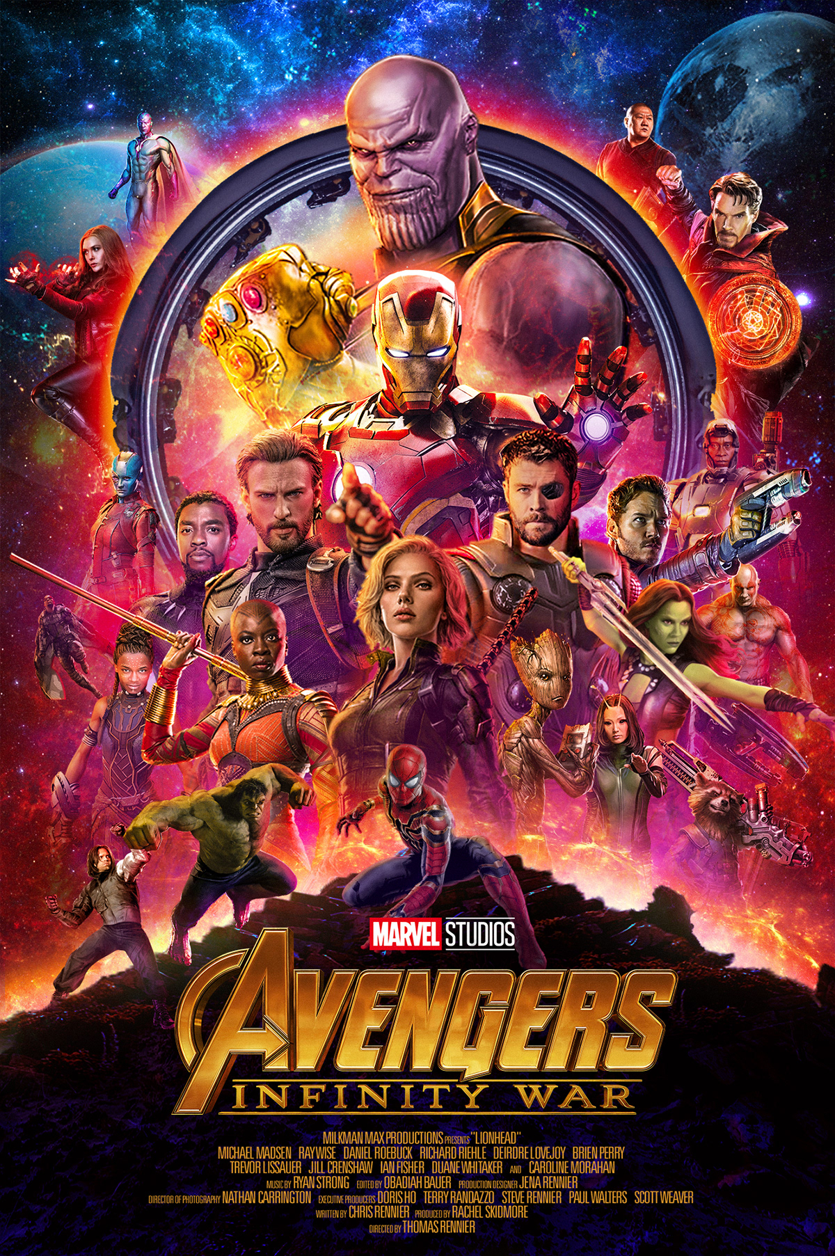 Avengers Infinity War Official Poster (Recreated) on Behance
