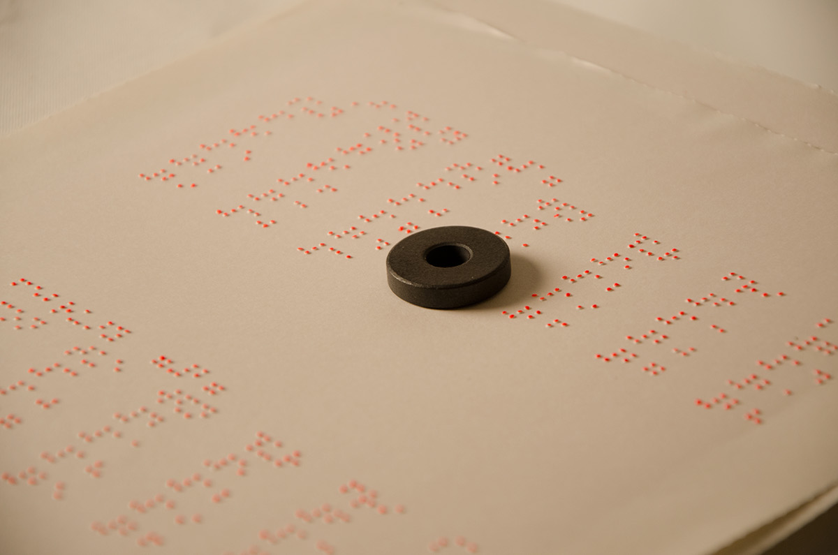 Braille calendar blind handmade 2015 Calendar