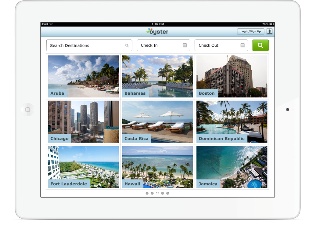 oyster iPad app Travel