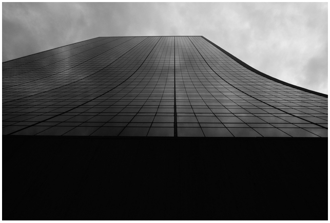 SKY skyscraper black and white nyc