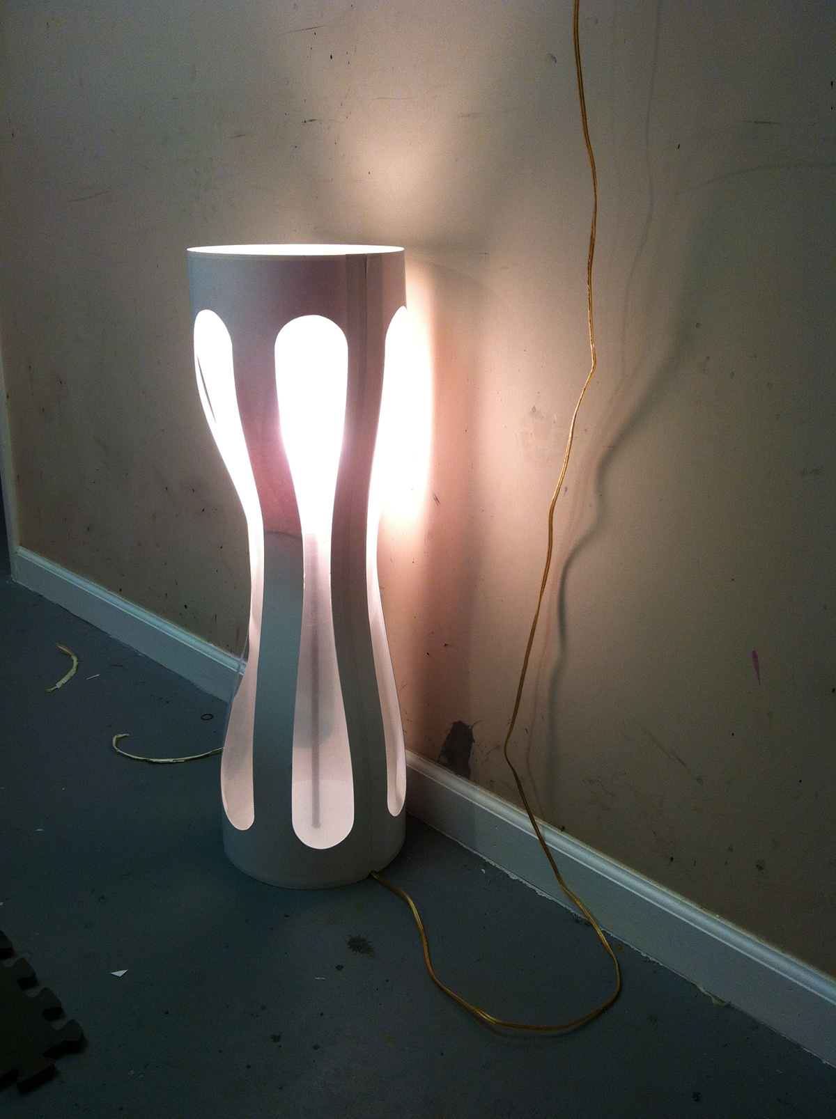 Lamp lighting SEIZMIC design paper upcycling
