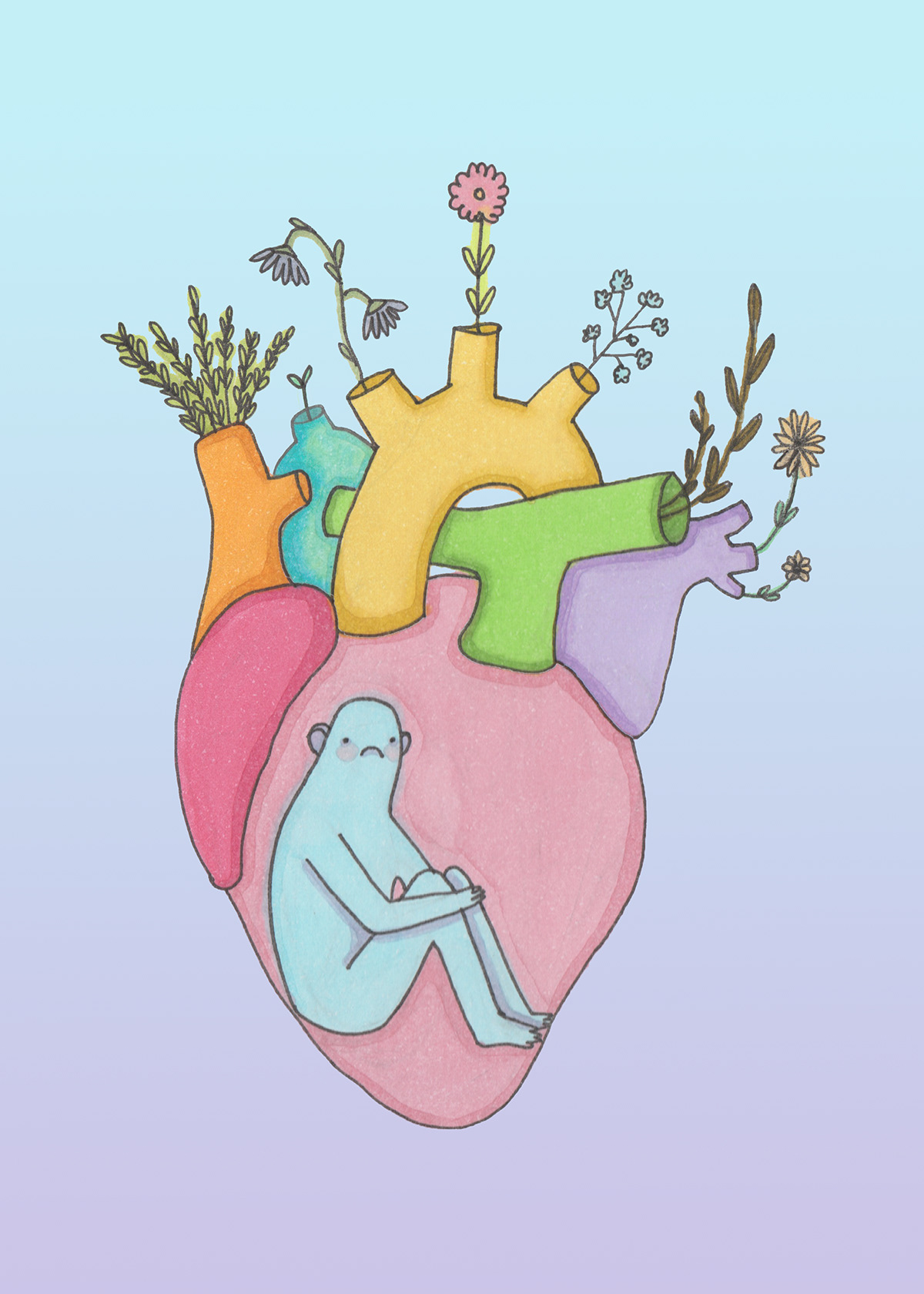 heart cartoon vulnerability Vulnerable emotion