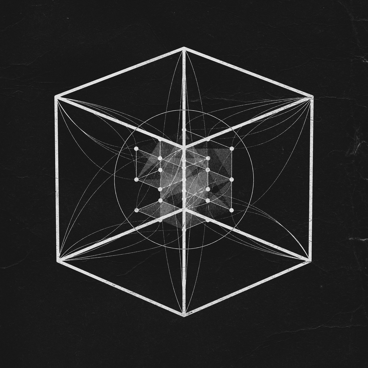 archillect geometry monochrome Collaboration initiate murat pak analog norway dark Kim Holm Start begin ritual cube plexus