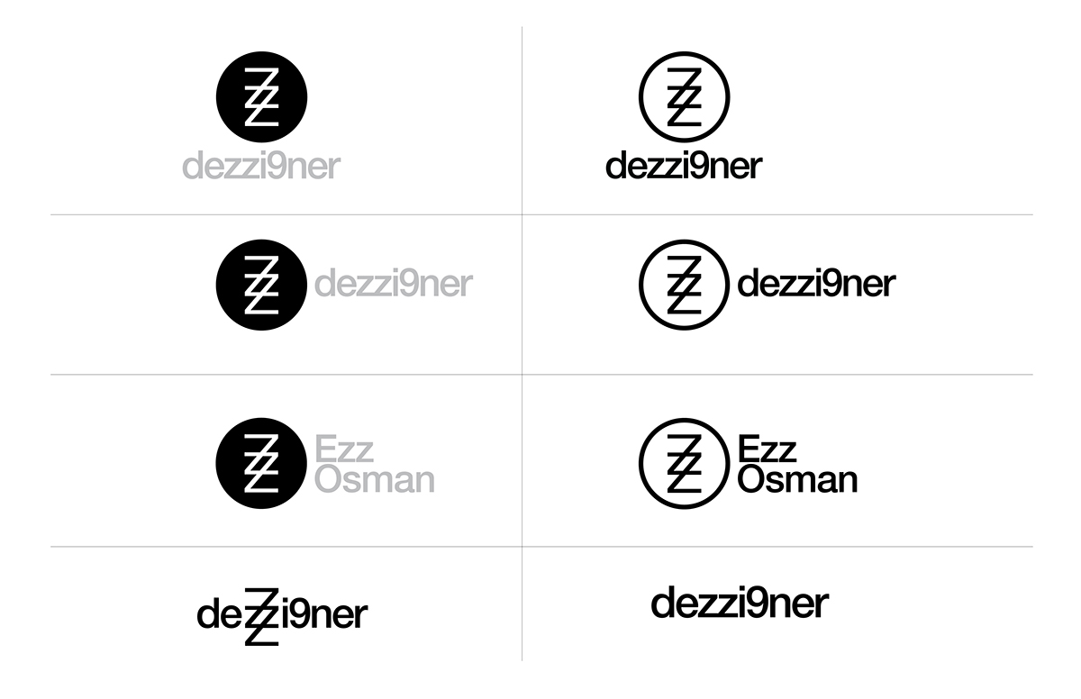 dezzi9ner ezzosman branding  graphic design  Icon logo pattern see think design