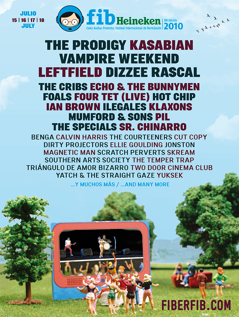 Festival Benicassim gig poster Music Festival Poster Design