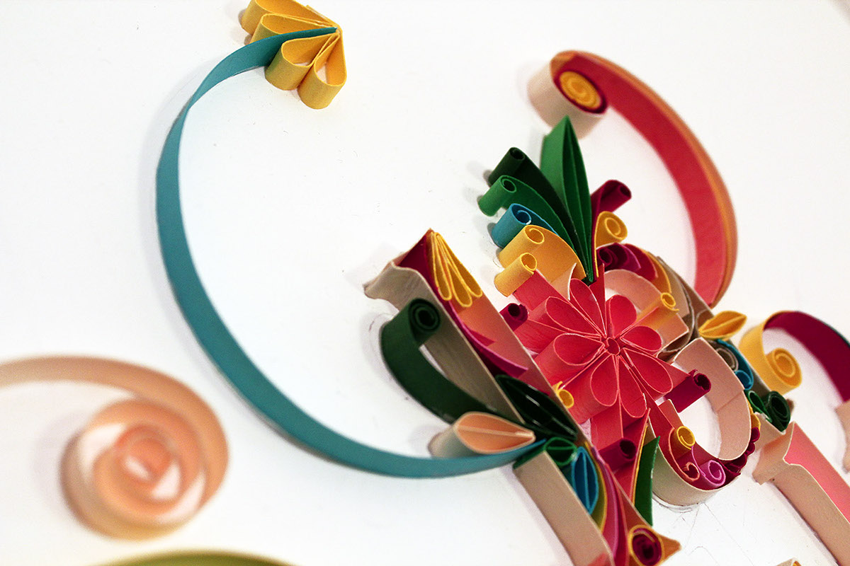 ancadesigns letters quilling design colorful sell shop online craft handmade