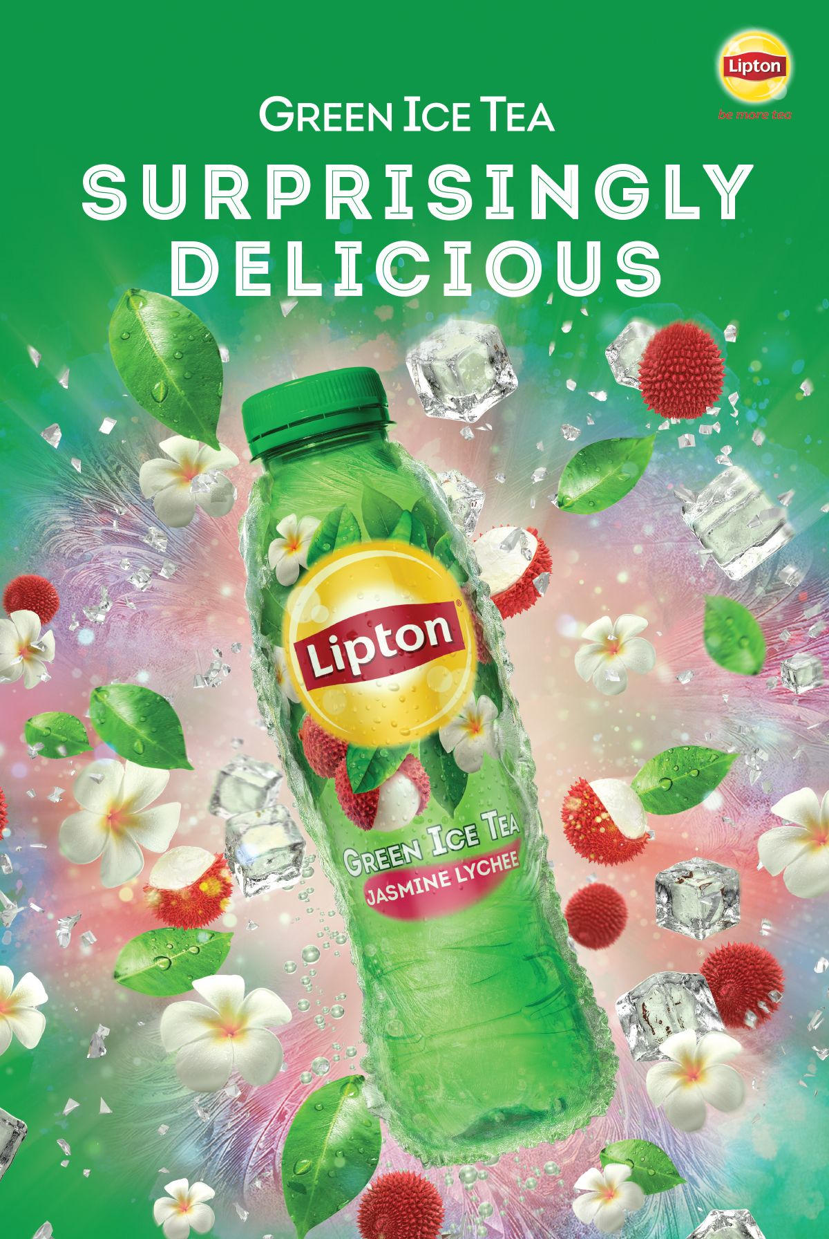 Lipton tea green tea bose collins 3ddigital DigitalIllustration creative campaigns