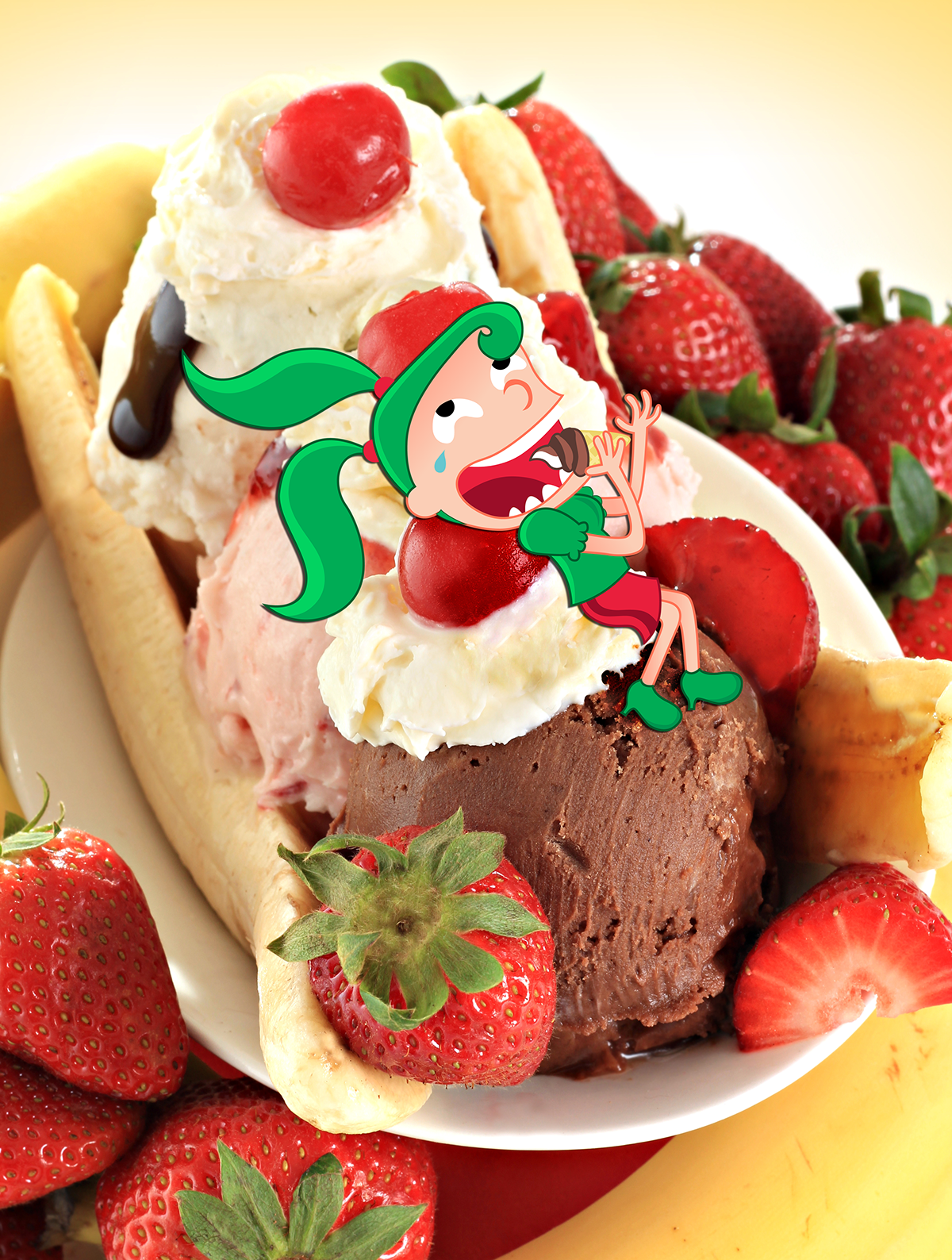 icecream ice cream sorvete sorveteria Palmital mascote personagem Fast food