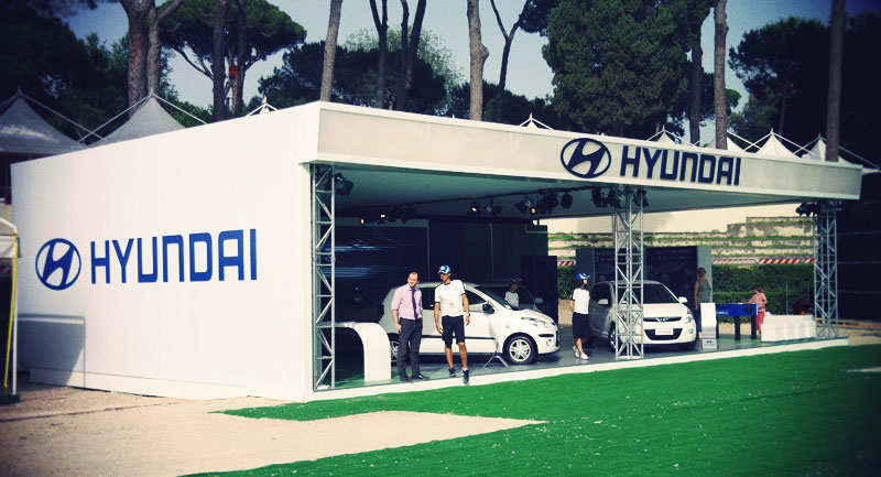 Hyundai Stand booth design booth design Fan village Fifa village