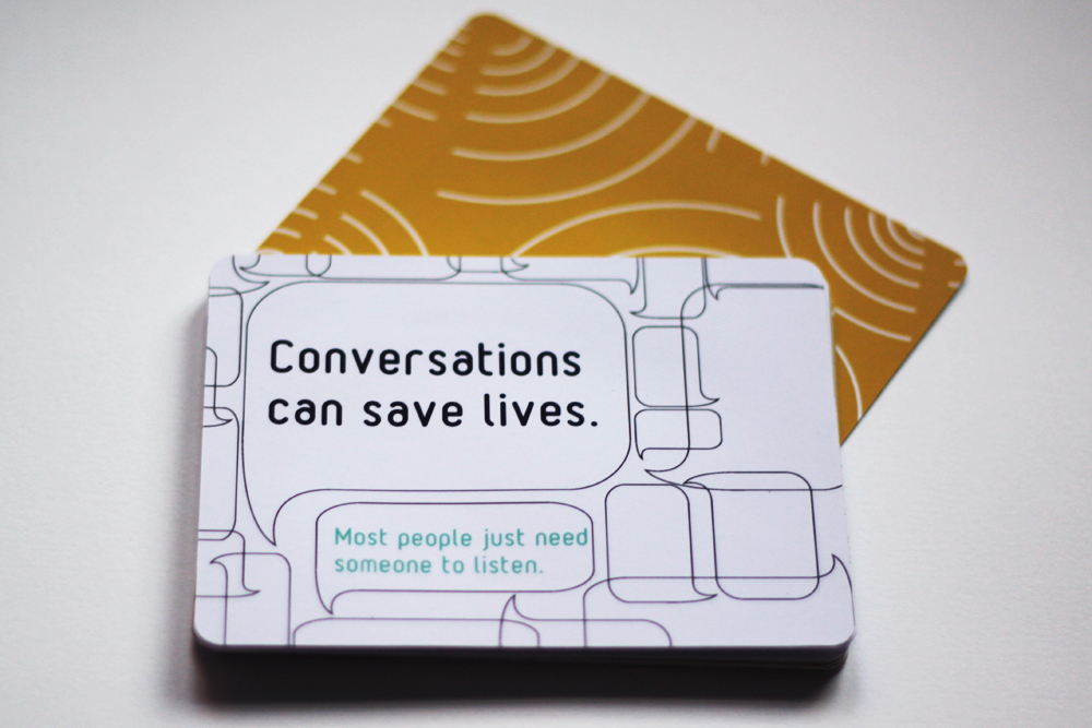 suicide prevention campaign mental health awareness student University college south carolina brochure cards amplify usc depression