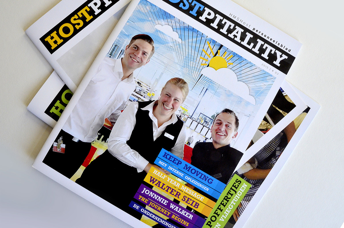 HMSHost magazine print drukwerk amsterdam airport schiphol Hospitality hostpitlity