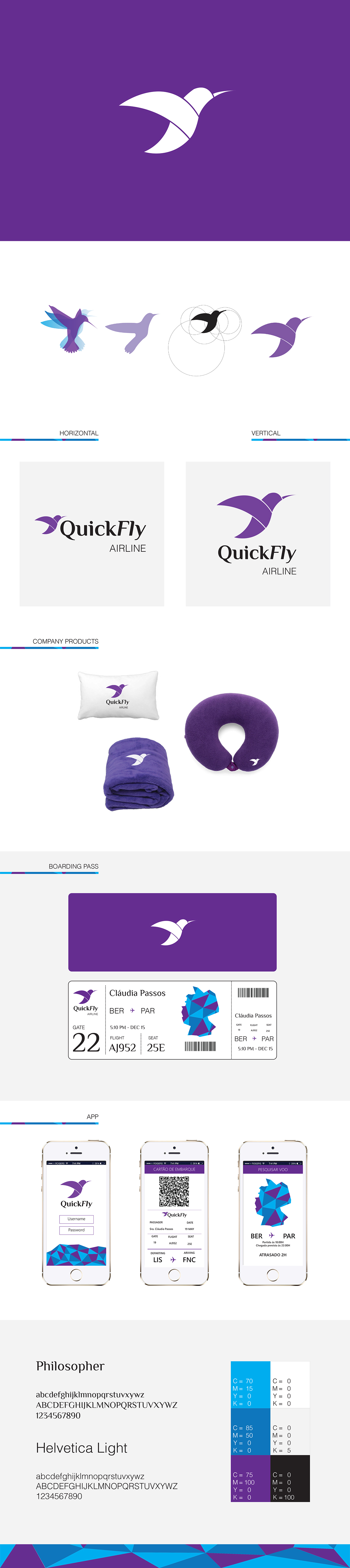 logo graphic design  design airline corporative identity identity branding  hummingbird