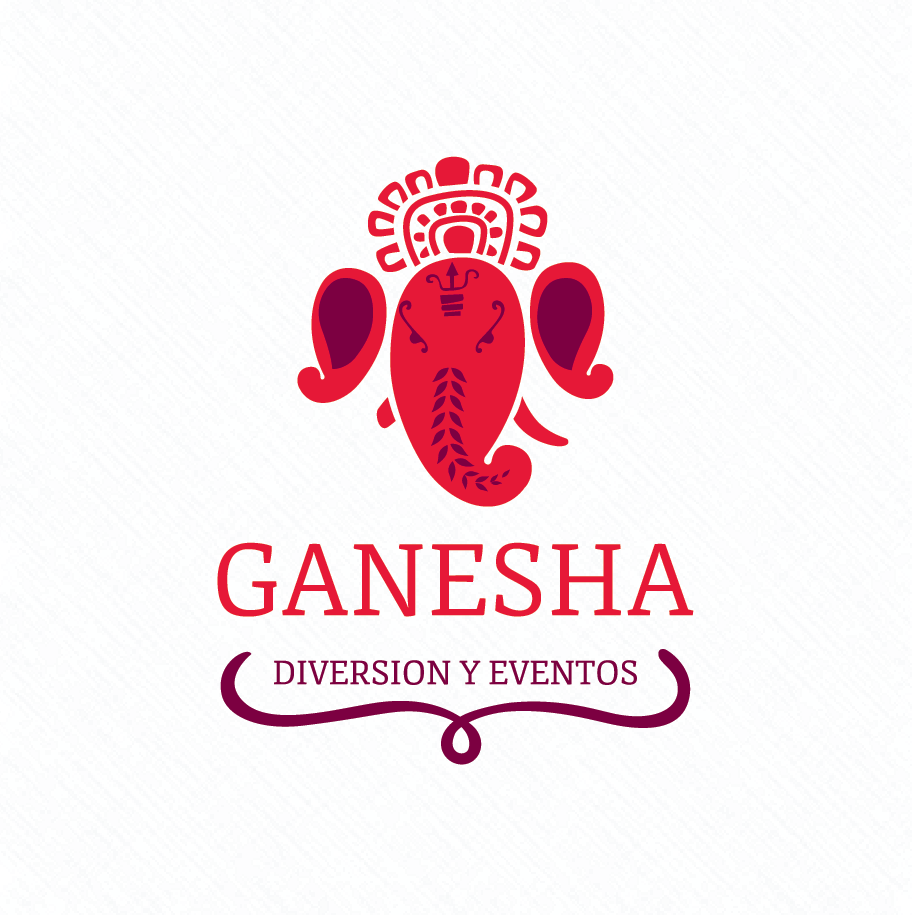 logo ganesha Corporate Identity brand vegan Logo illustration Hindu