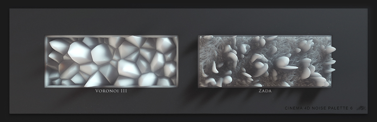 cinema4d Patterns procedual art 3D download tutorial MTP sculpture abstract digital pattern noise displacement