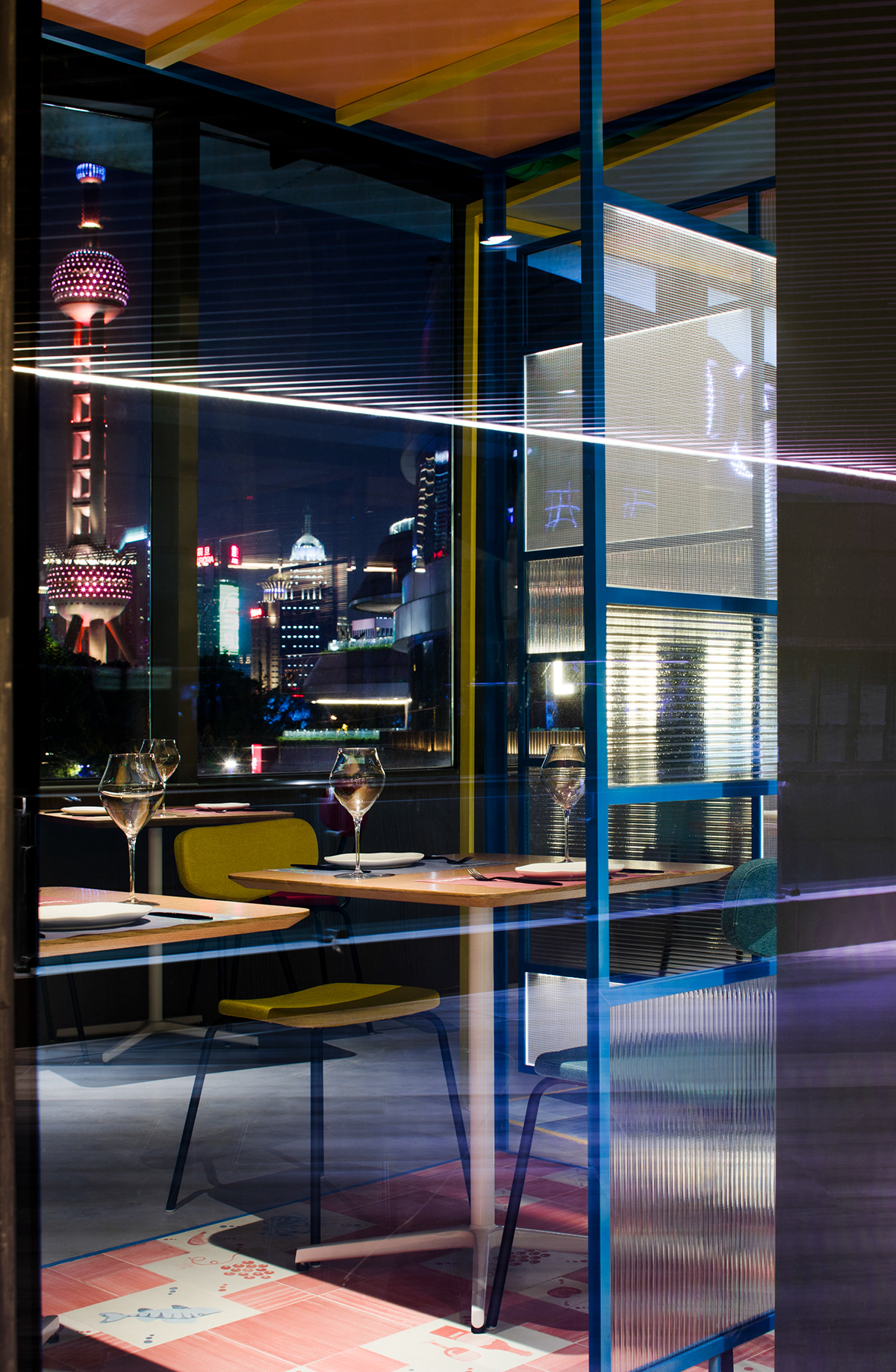 interior design  restaurant design Bar Design wine bar Tapas Bar spain shanghai china color colorful