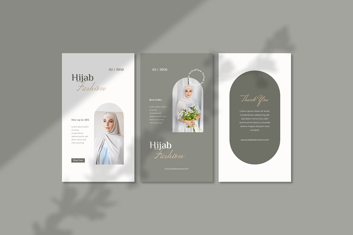 ads Advertising  aesthetic banner hijab instagram marketing   minimal Socialmedia template