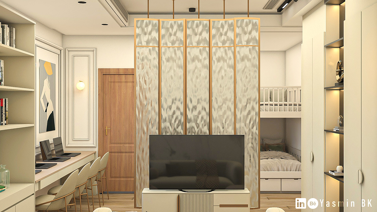 wall Interior 3ds max vray Render visualization modern neoclassic neoclassic interior