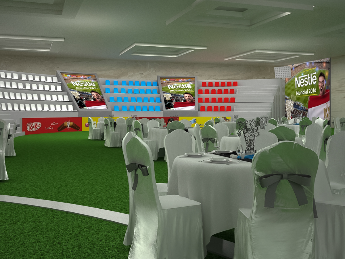 event planning nestle world cup theme nestle world cup stadium theme Stadium Design Event Activation