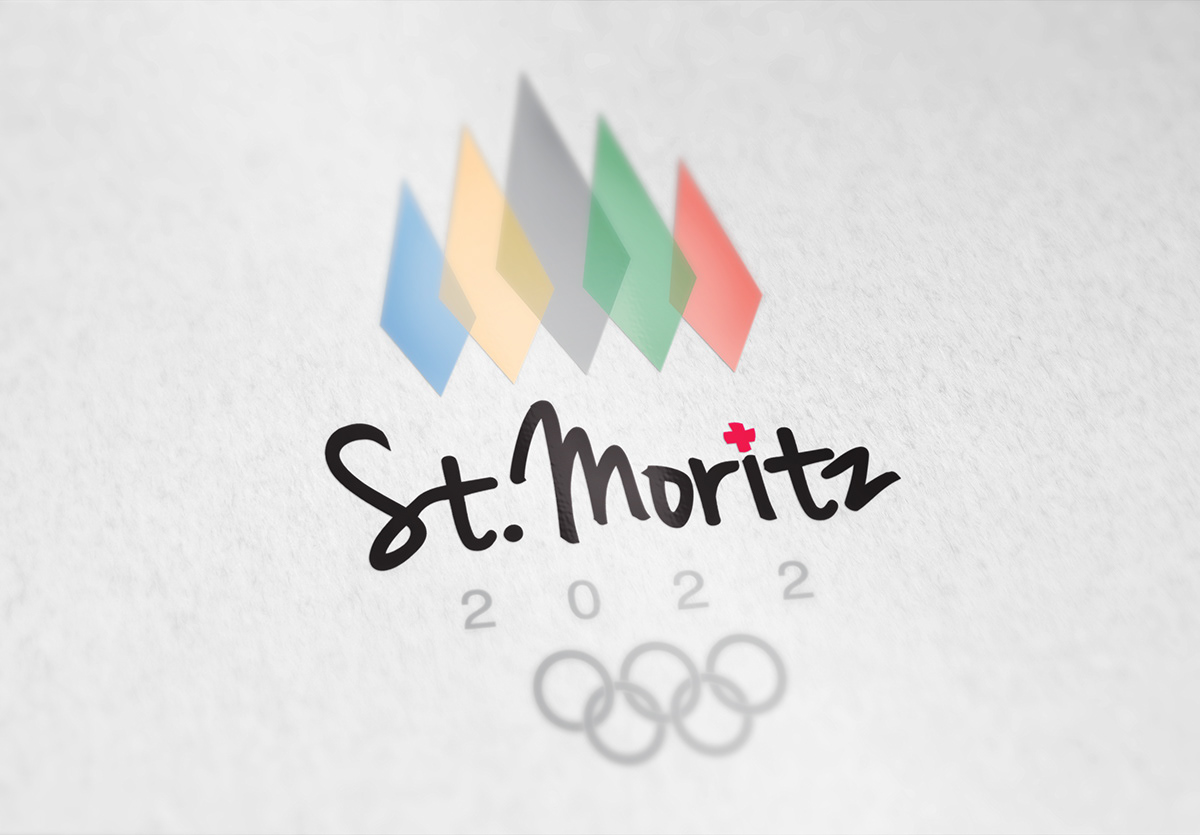 Olympics logo appreal Magazine Ad St. Mortiz
