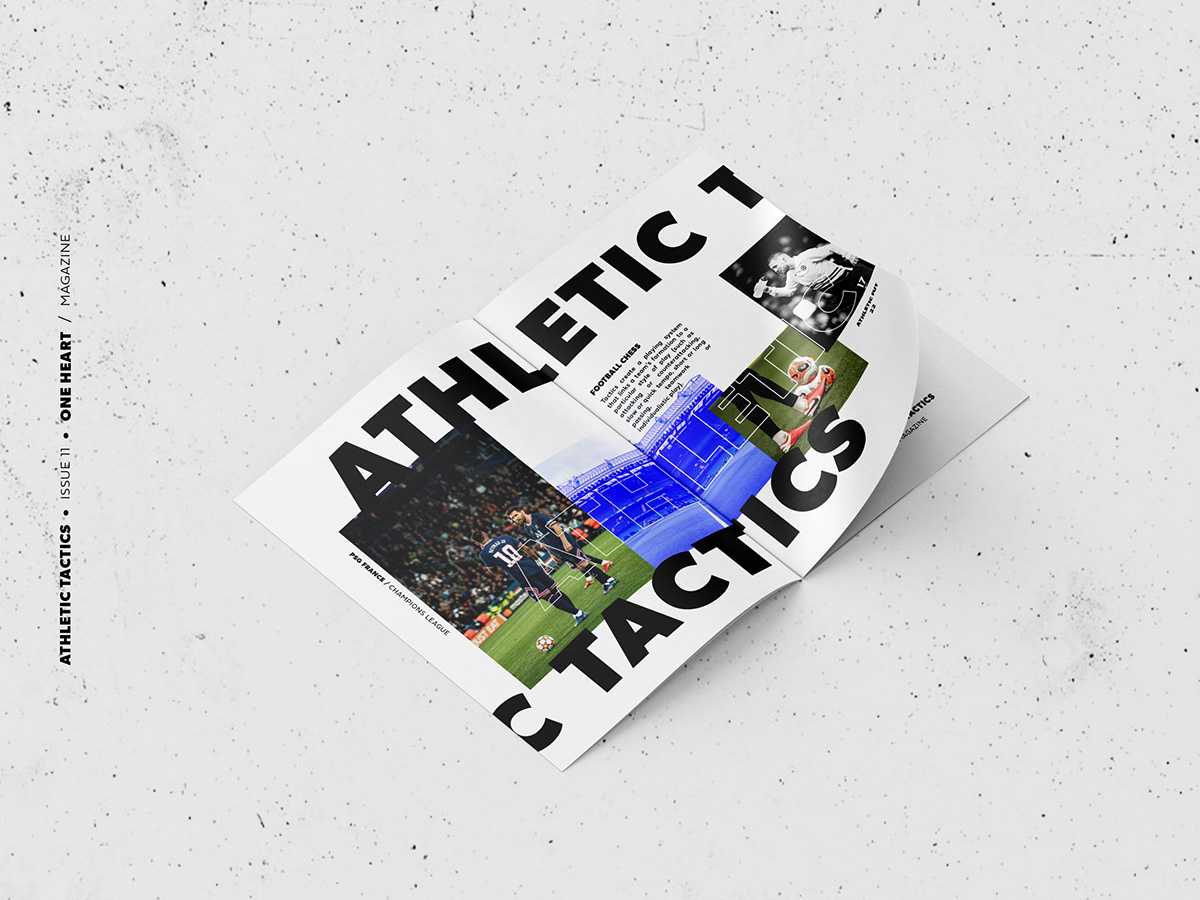 brand identity brochure football design magazine Magazine design magazine layout marketing   print design  tactics typography  