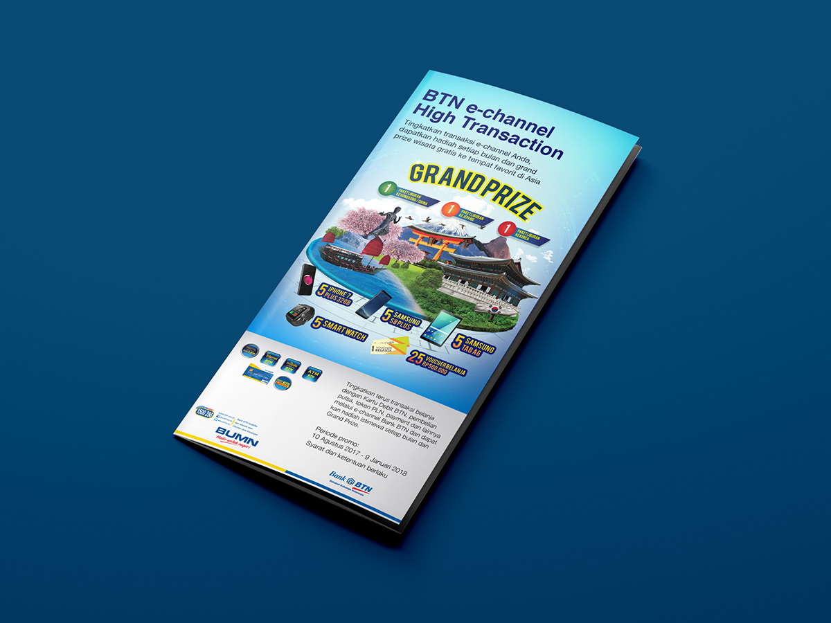 flyerdesign flyer Bank brochure marketingbrochure marketing   BANKBTN indonesiadesigner inspirationdesignflyer
