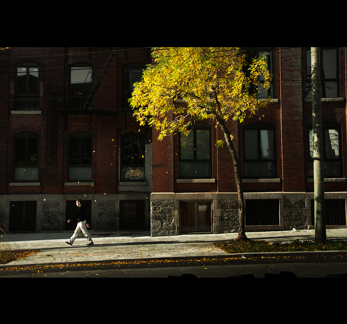 Montreal "early sunday morning" "julien coquentin" Quebec Canada Street rain seasons winter snow autumn city